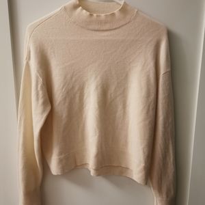 Everlane cashmere crop mockneck